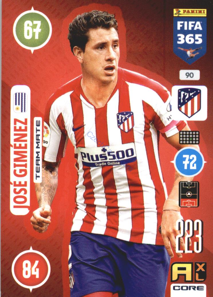 José Giménez 2021 FIFA 365 Adrenalyn #90