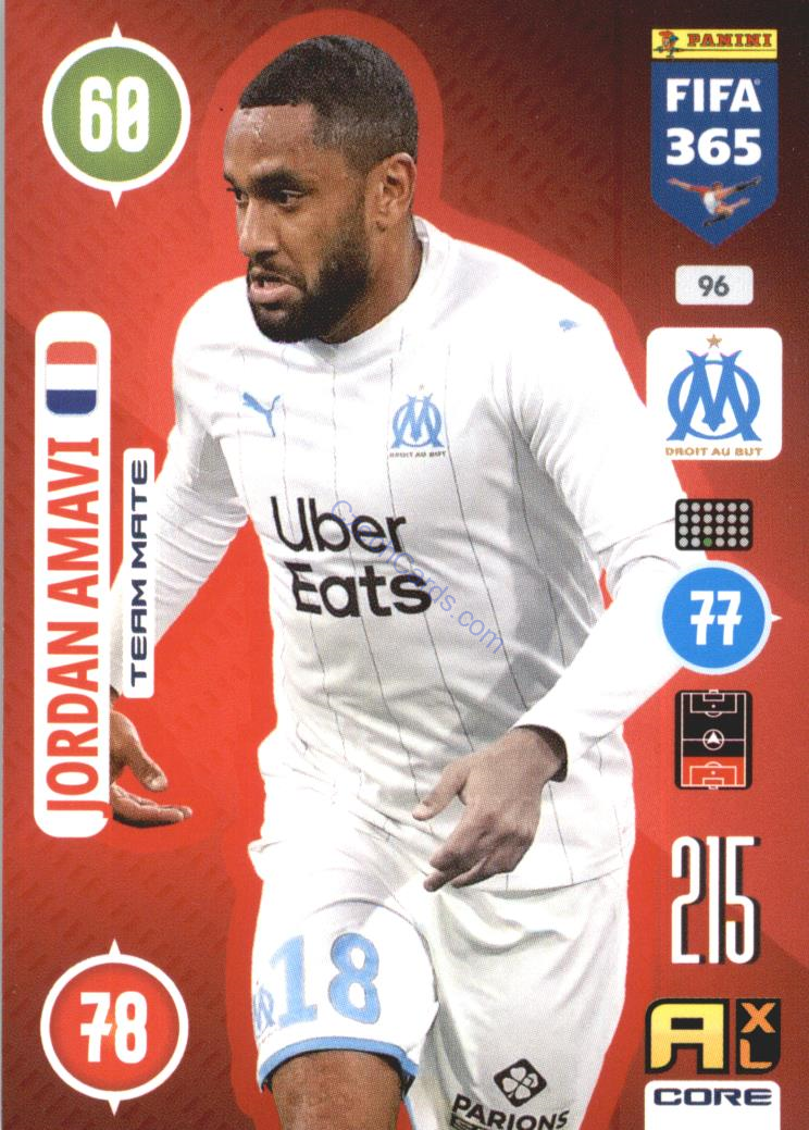Jordan Amavi 2021 FIFA 365 Adrenalyn #96