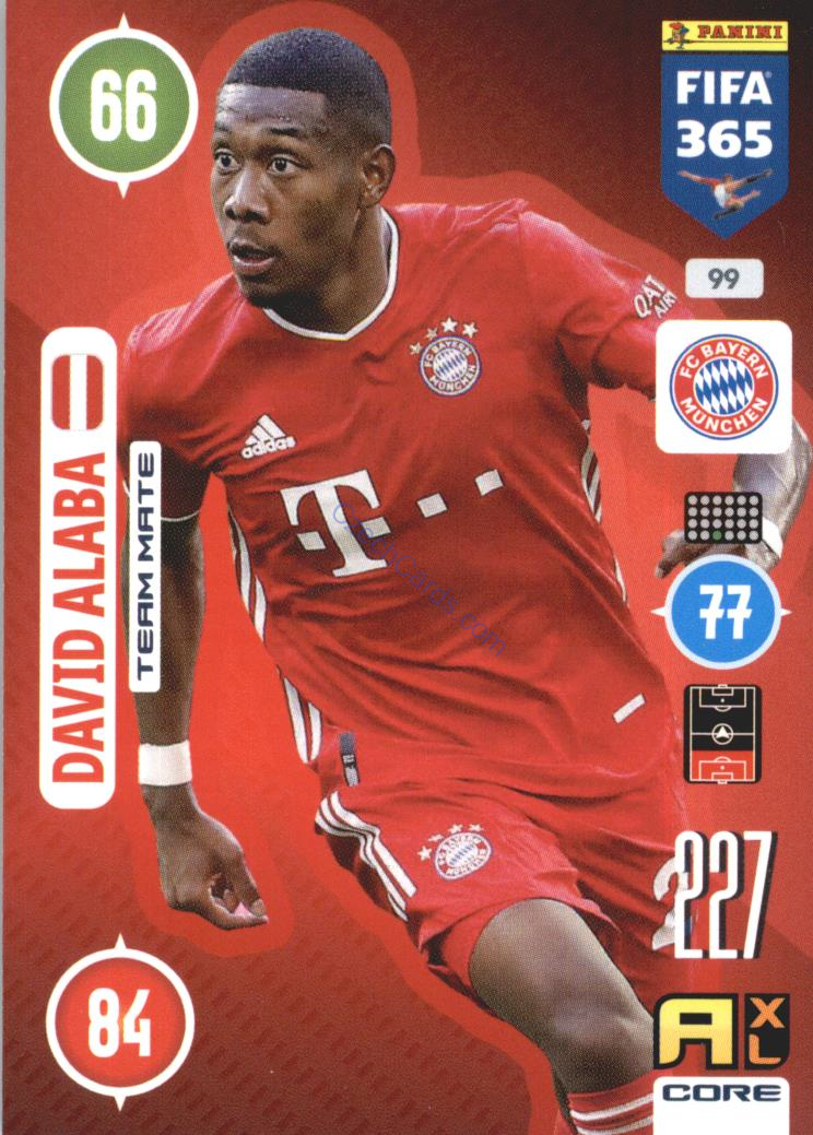 David Alaba 2021 FIFA 365 Adrenalyn #99