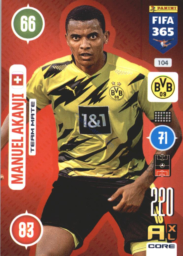 Manuel Akanji 2021 FIFA 365 Adrenalyn #104