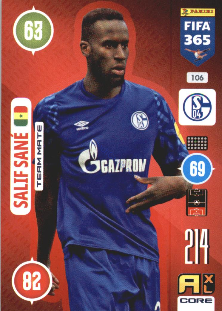 Salif Sané 2021 FIFA 365 Adrenalyn #106