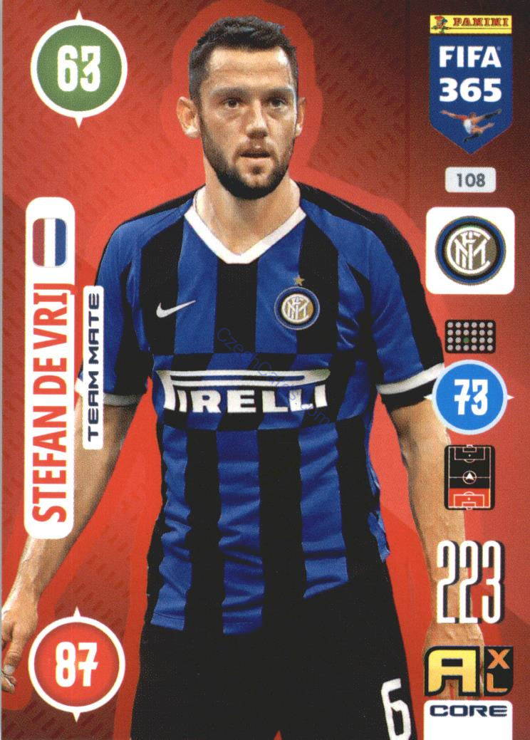 Stefan de Vrij 2021 FIFA 365 Adrenalyn #108