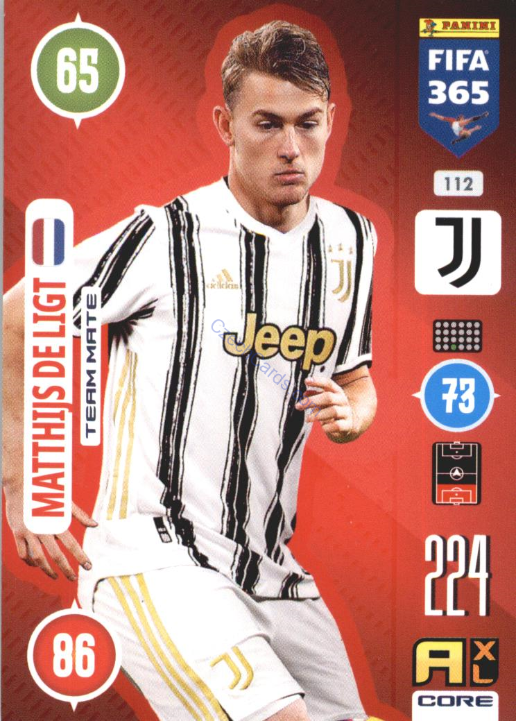 Matthijs de Ligt 2021 FIFA 365 Adrenalyn #112