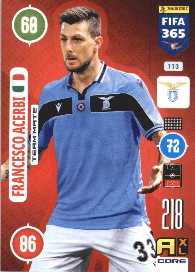 Francesco Acerbi 2021 FIFA 365 Adrenalyn #113