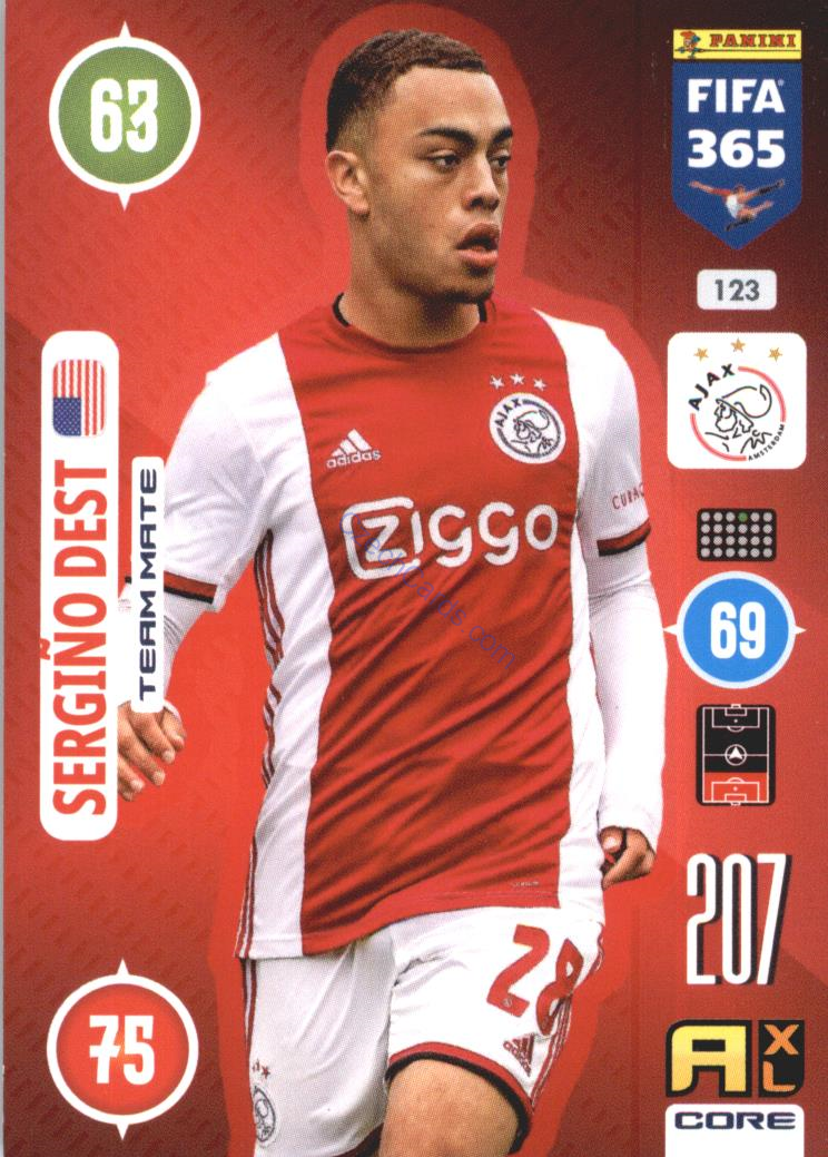 Sergiño Dest 2021 FIFA 365 Adrenalyn #123