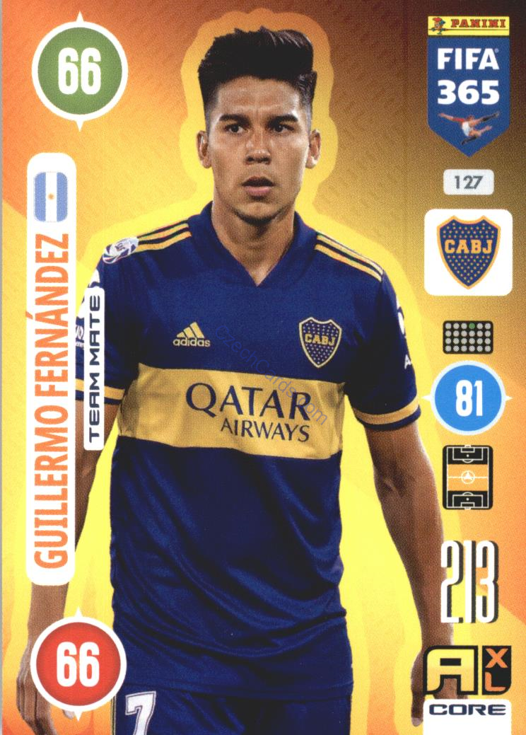 Guillermo Fernández 2021 FIFA 365 Adrenalyn #127