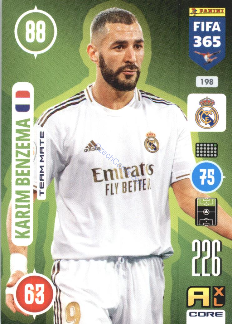Karim Benzema 2021 FIFA 365 Adrenalyn #198