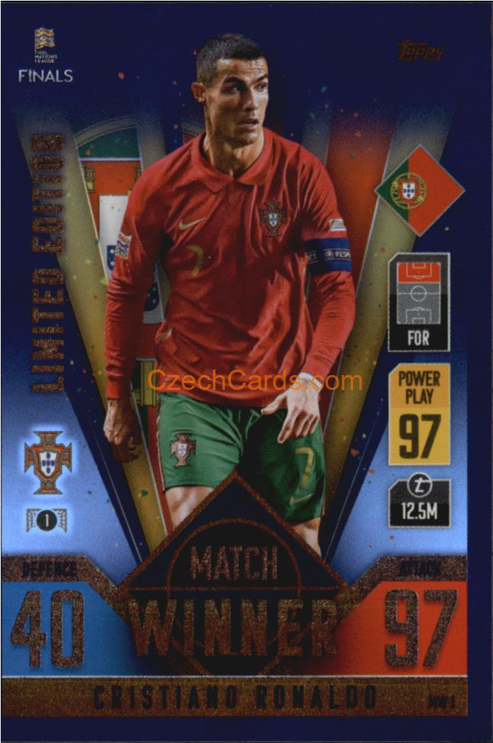 Cristiano Ronaldo 2022/23 Match Attax 101 Match Winner #MW1