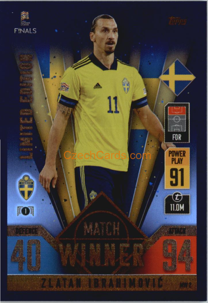 Zlatan Ibrahimovic 2022/23 Match Attax 101 Match Winner #MW2