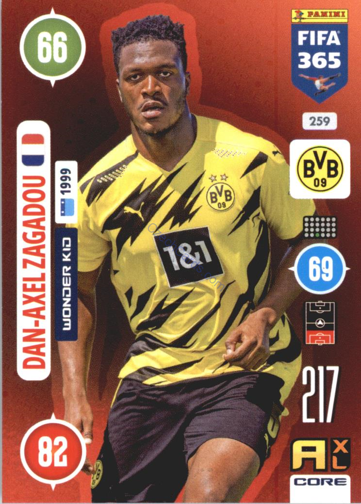 Dan-Axel Zagadou 2021 FIFA 365 Adrenalyn Wonder Kid #259