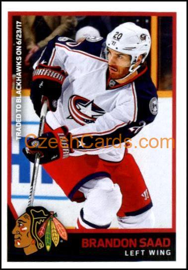 Brandon Saad 2017/18 Panini NHL sticker #287