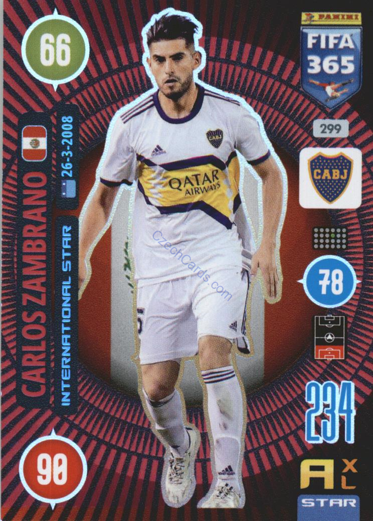 Carlos Zambrano 2021 FIFA 365 Adrenalyn International Star #299
