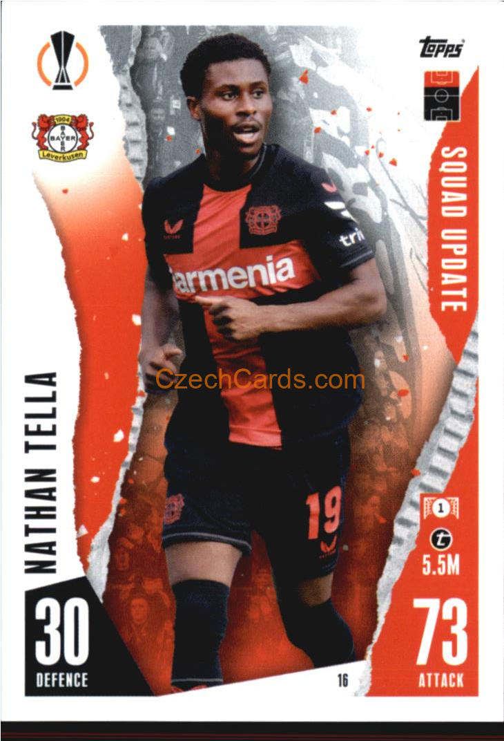 Nathan Tella 2023/24 Topps Match Attax Extra #16