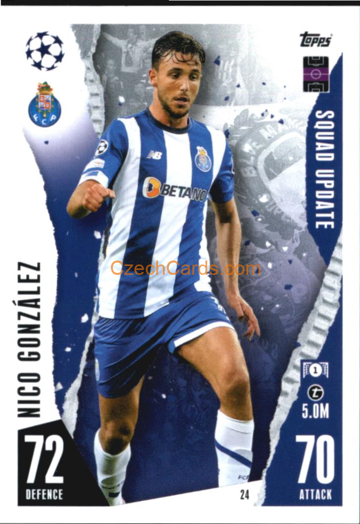 Nico González 2023/24 Topps Match Attax Extra #24