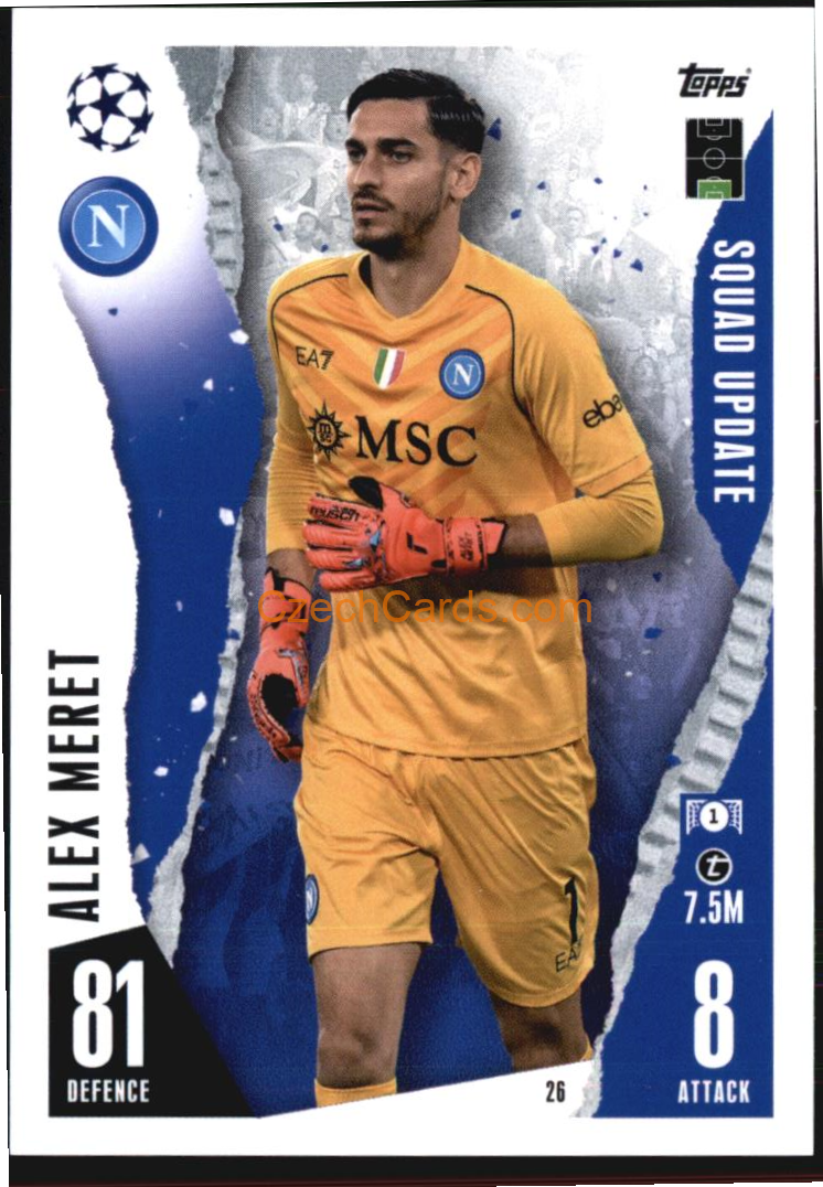 Alex Meret 2023/24 Topps Match Attax Extra #26