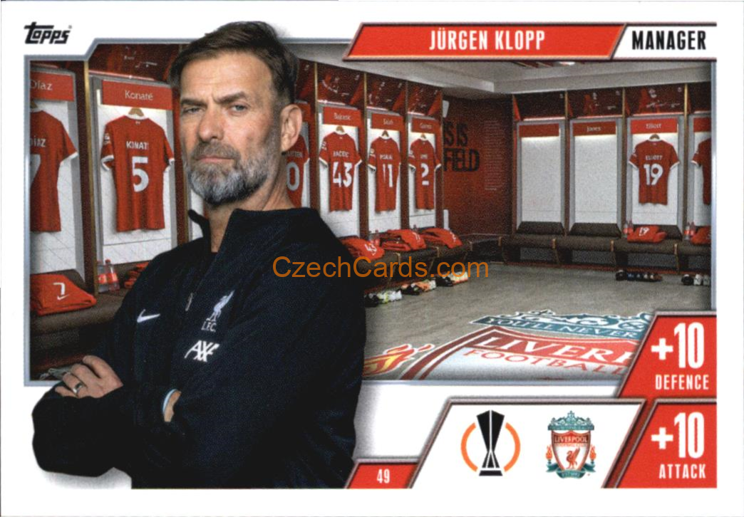 Jürgen Klopp 2023/24 Topps Match Attax Extra #49