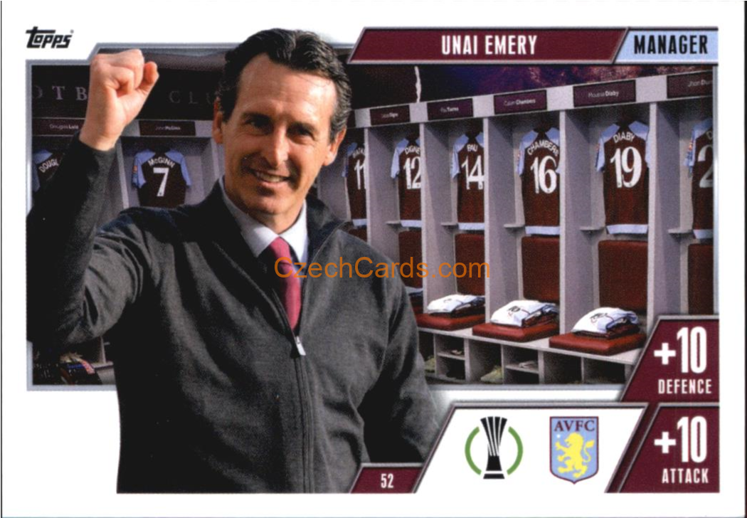 Unai Emery 2023/24 Topps Match Attax Extra #52