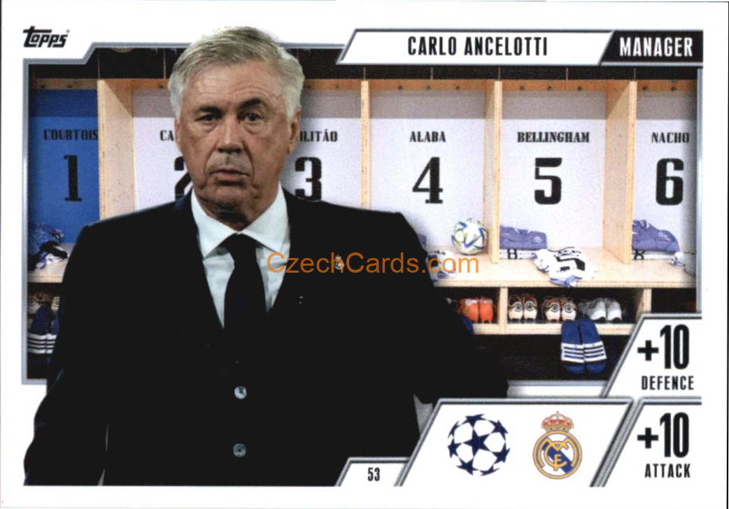 Carlo Ancelotti 2023/24 Topps Match Attax Extra #53