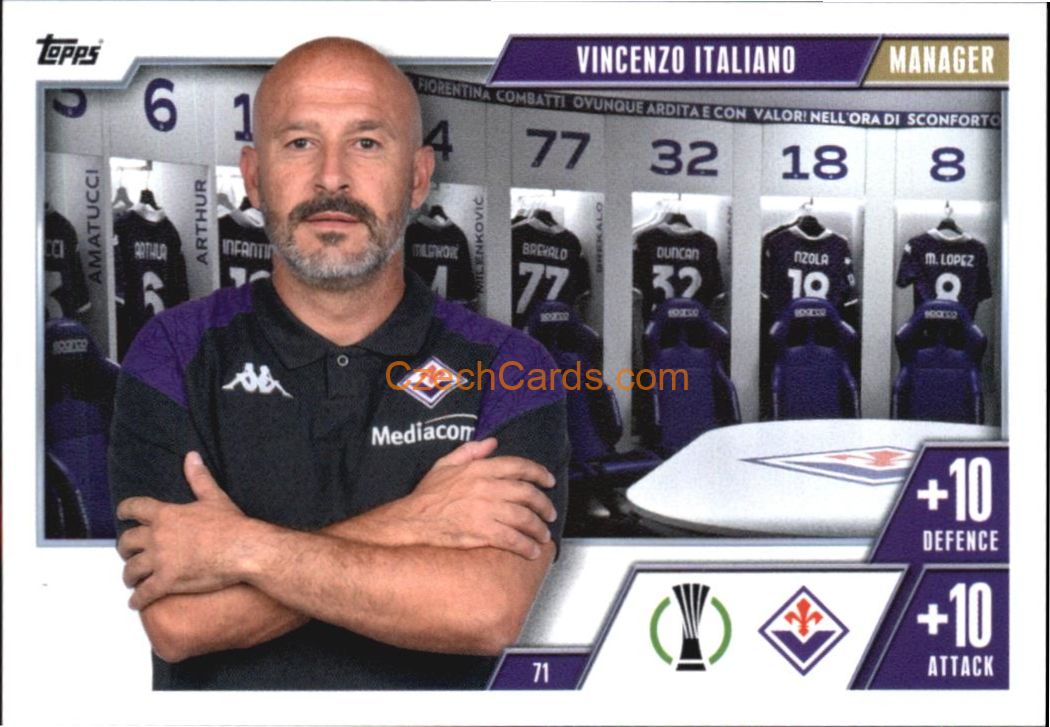 Vicenzo Italiano 2023/24 Topps Match Attax Extra #71