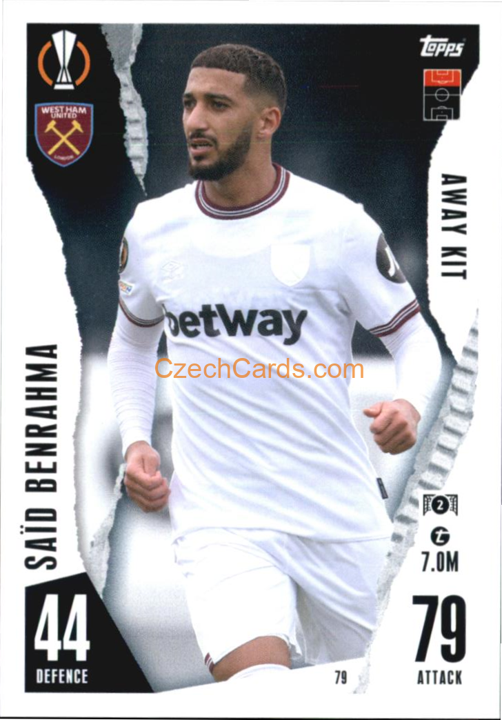 Said Benrahma 2023/24 Topps Match Attax Extra #79