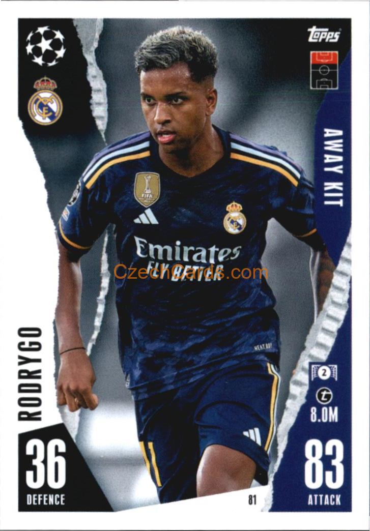 Rodrygo 2023/24 Topps Match Attax Extra #81