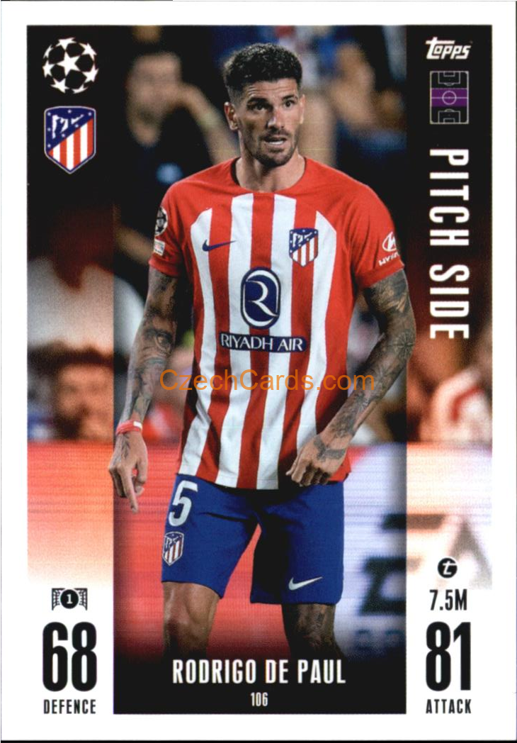 Rodrigo De Paul 2023/24 Topps Match Attax Extra #106
