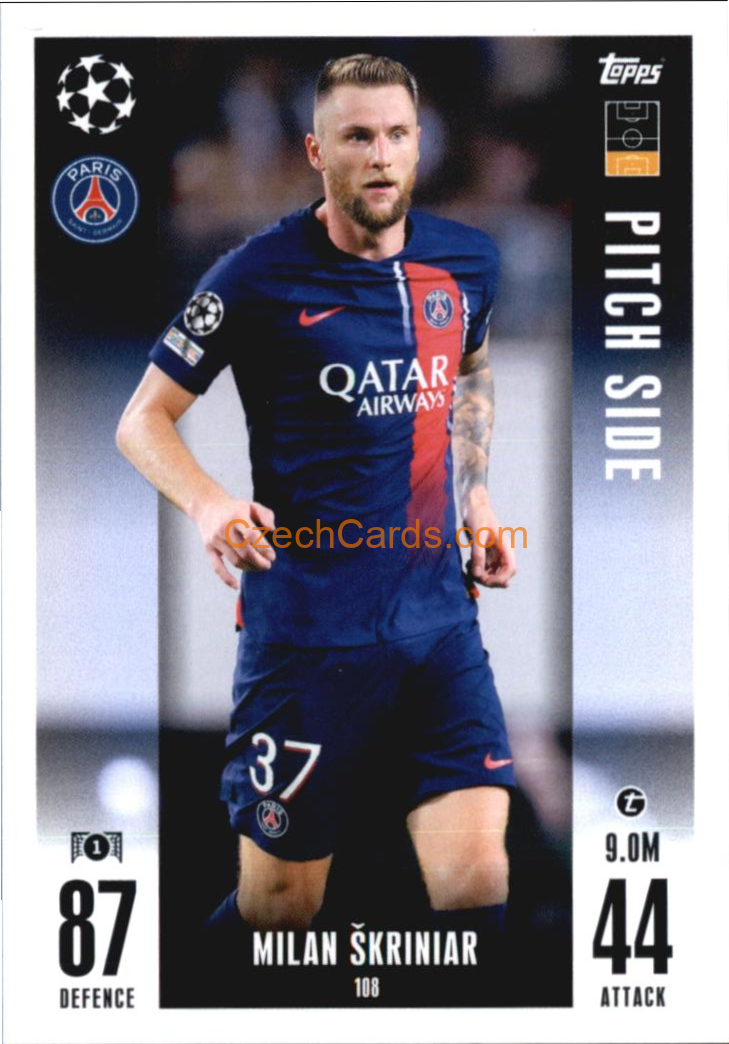 Milan Škriniar 2023/24 Topps Match Attax Extra #108