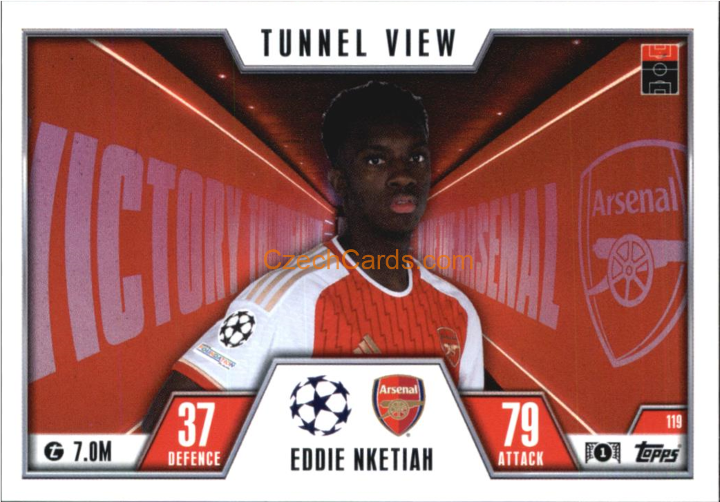 Eddie Nketiah 2023/24 Topps Match Attax Extra #119
