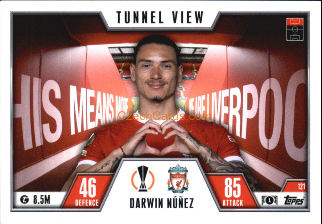Darwin Núñez 2023/24 Topps Match Attax Extra #121
