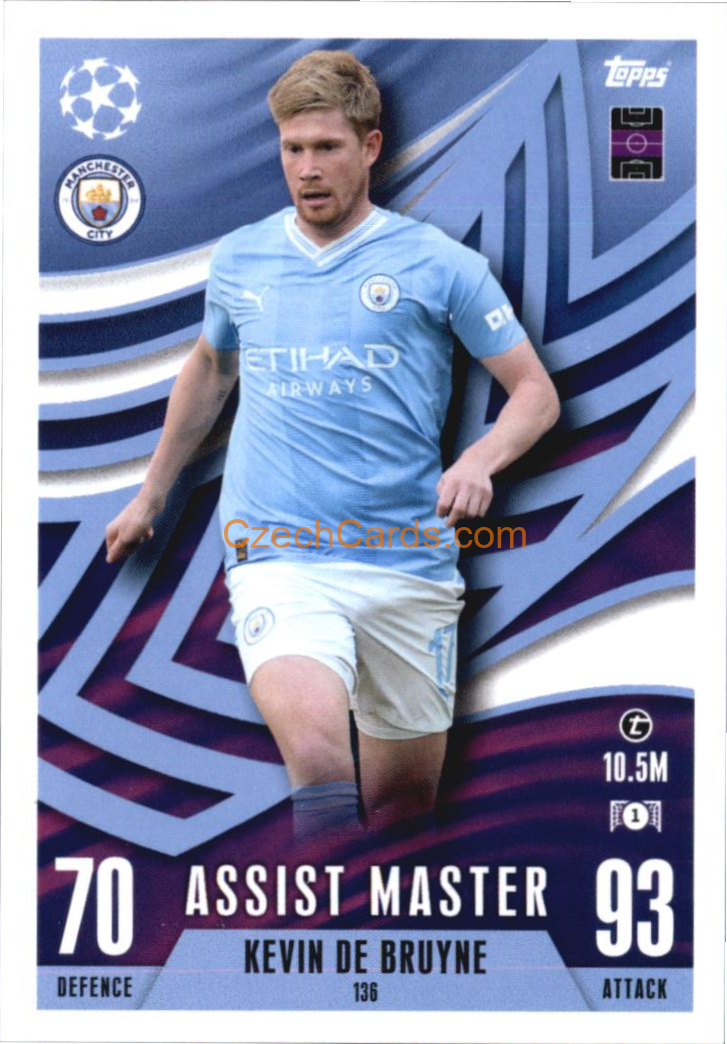Kevin De Bruyne 2023/24 Topps Match Attax Extra #136
