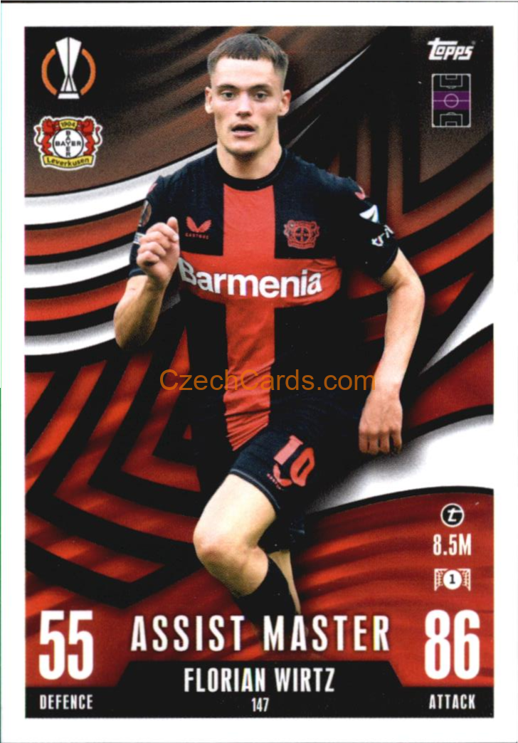 Florian Wirtz 2023/24 Topps Match Attax Extra #147