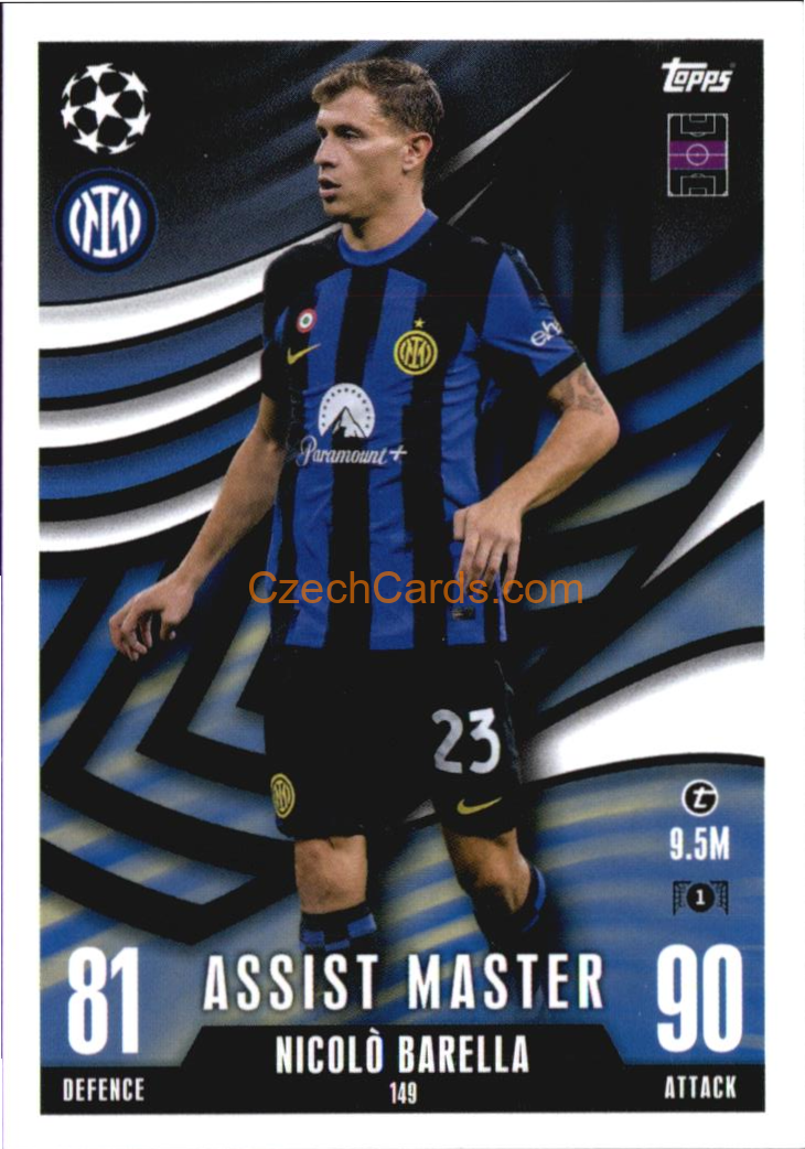 Nicolò Barella 2023/24 Topps Match Attax Extra #149