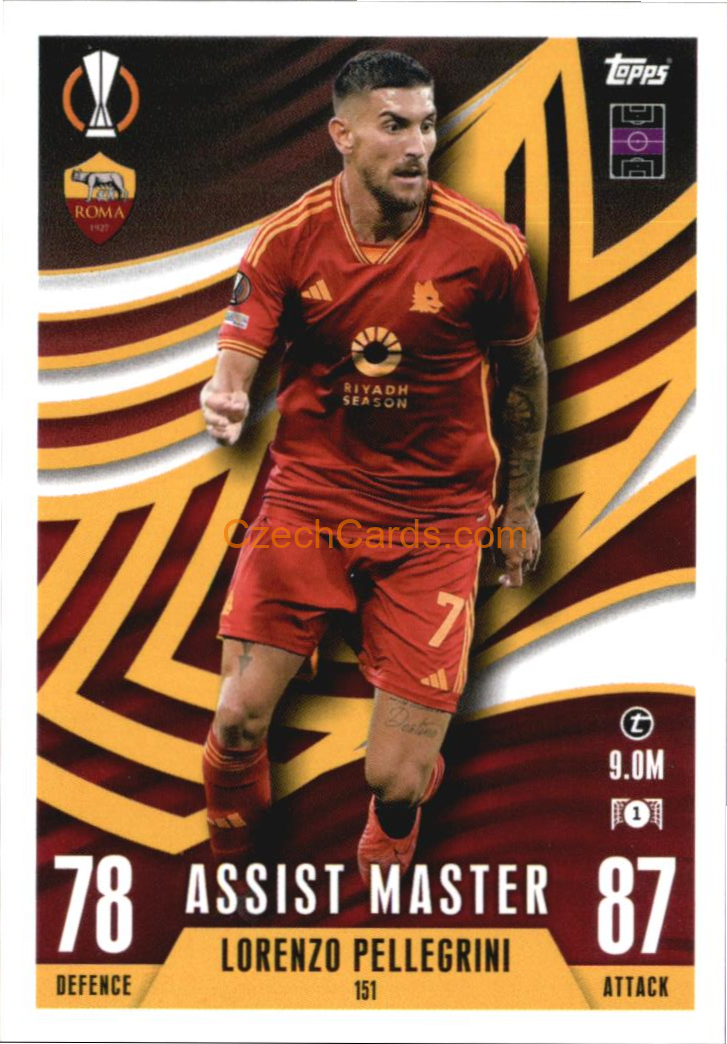 Lorenzo Pellegrini 2023/24 Topps Match Attax Extra #151