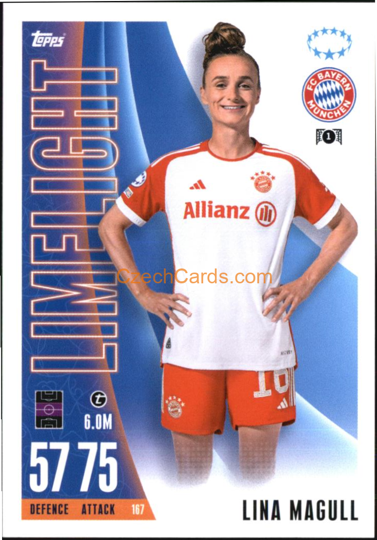 Lina Magull 2023/24 Topps Match Attax Extra #167
