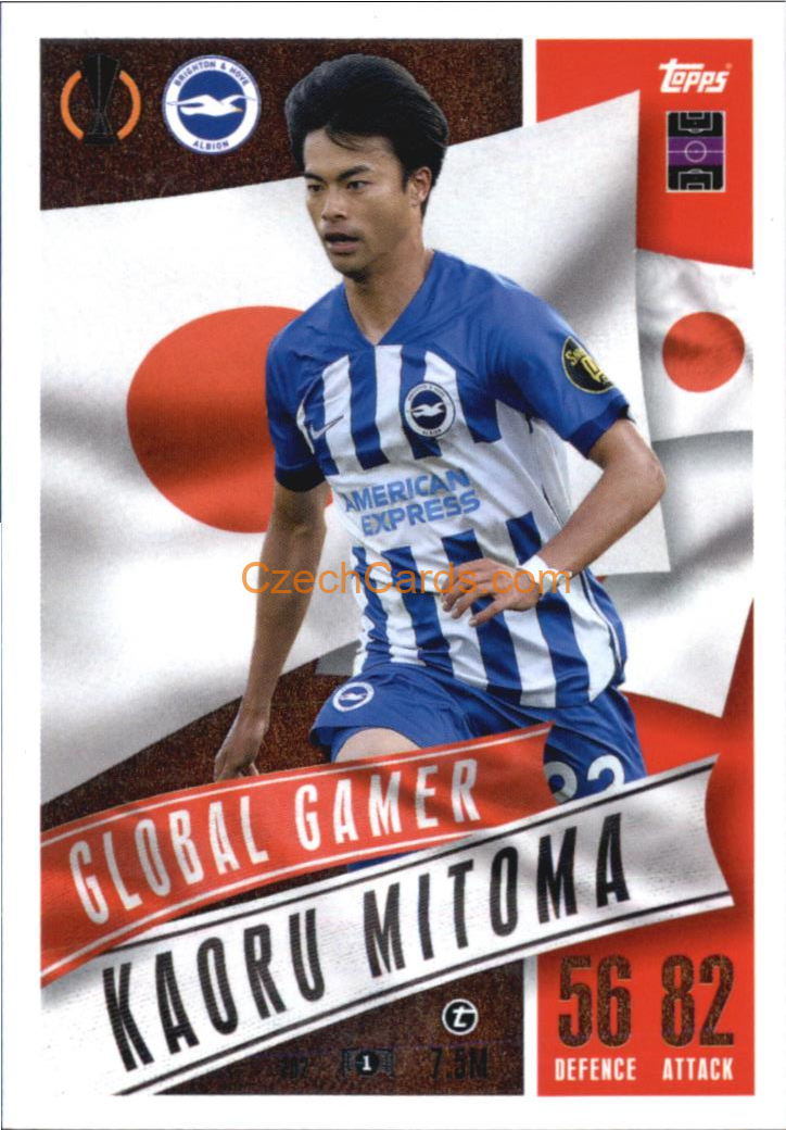 Kaoru Mitoma 2023/24 Topps Match Attax Extra Global Gamer #202