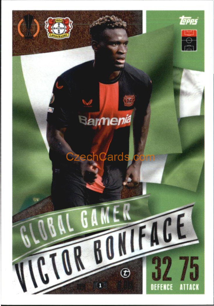 Victor Boniface 2023/24 Topps Match Attax Extra Global Gamer #209