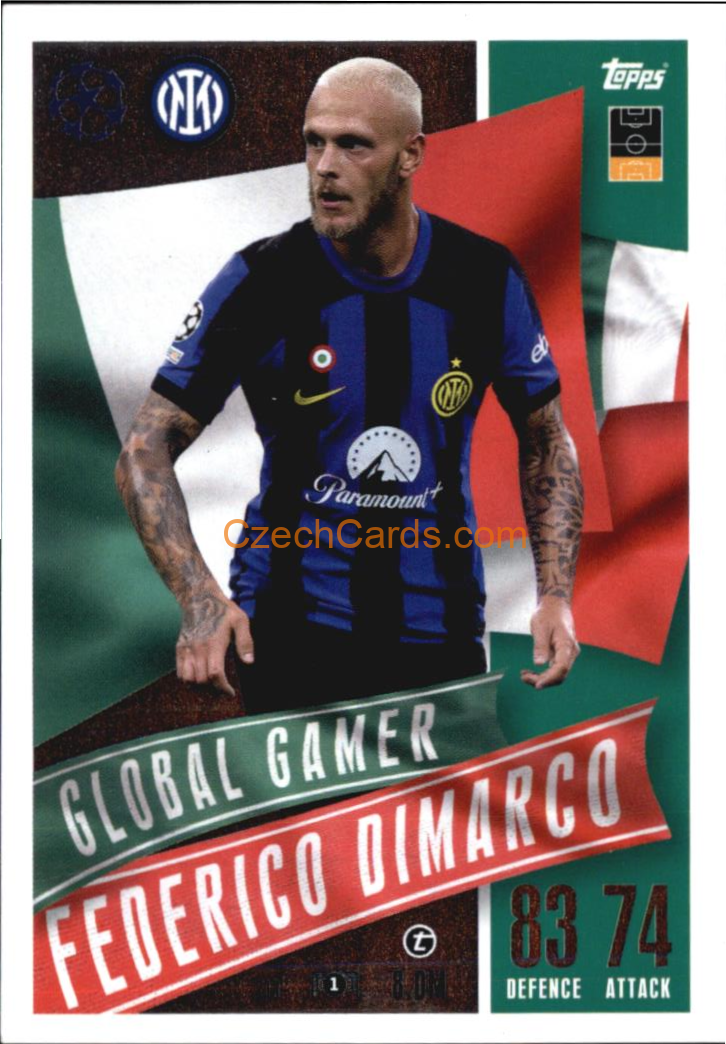 Federico Dimarco 2023/24 Topps Match Attax Extra Global Gamer #213
