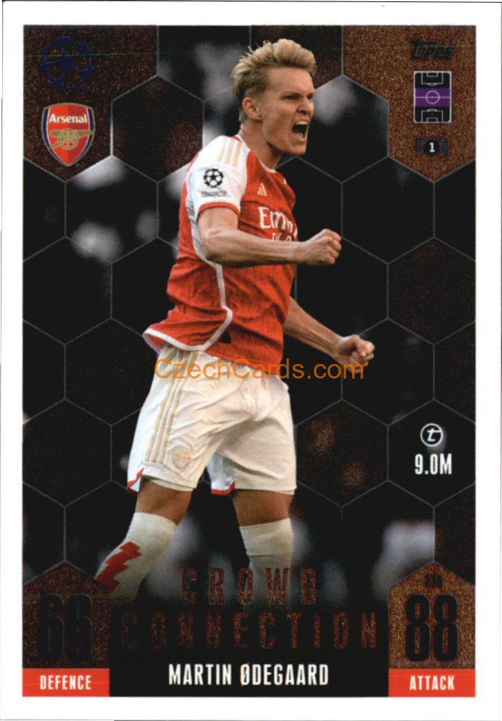 Martin Ødegaard 2023/24 Topps Match Attax Extra Crowd Connection #236