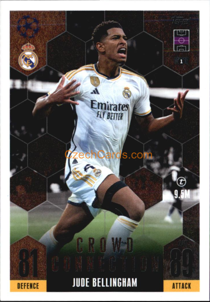 Jude Bellingham 2023/24 Topps Match Attax Extra Crowd Connection #241