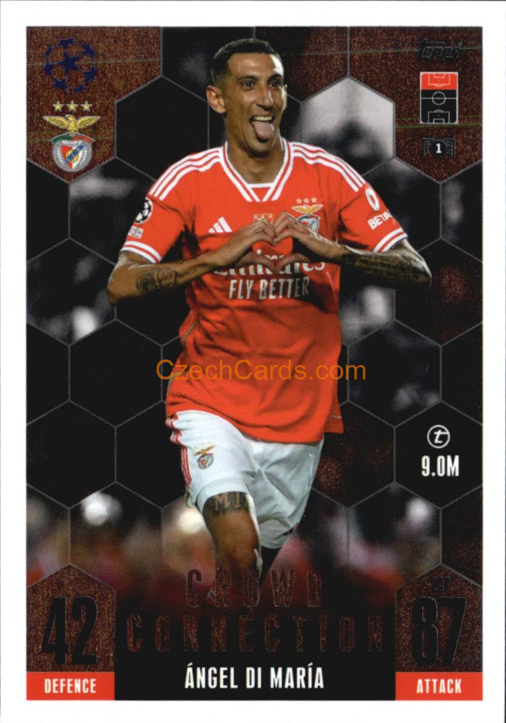Ángel Di Maria 2023/24 Topps Match Attax Extra Crowd Connection #247