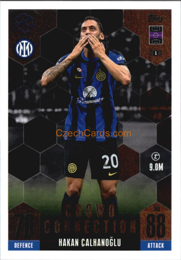 Hakan Çalhanoğlu 2023/24 Topps Match Attax Extra Crowd Connection #249