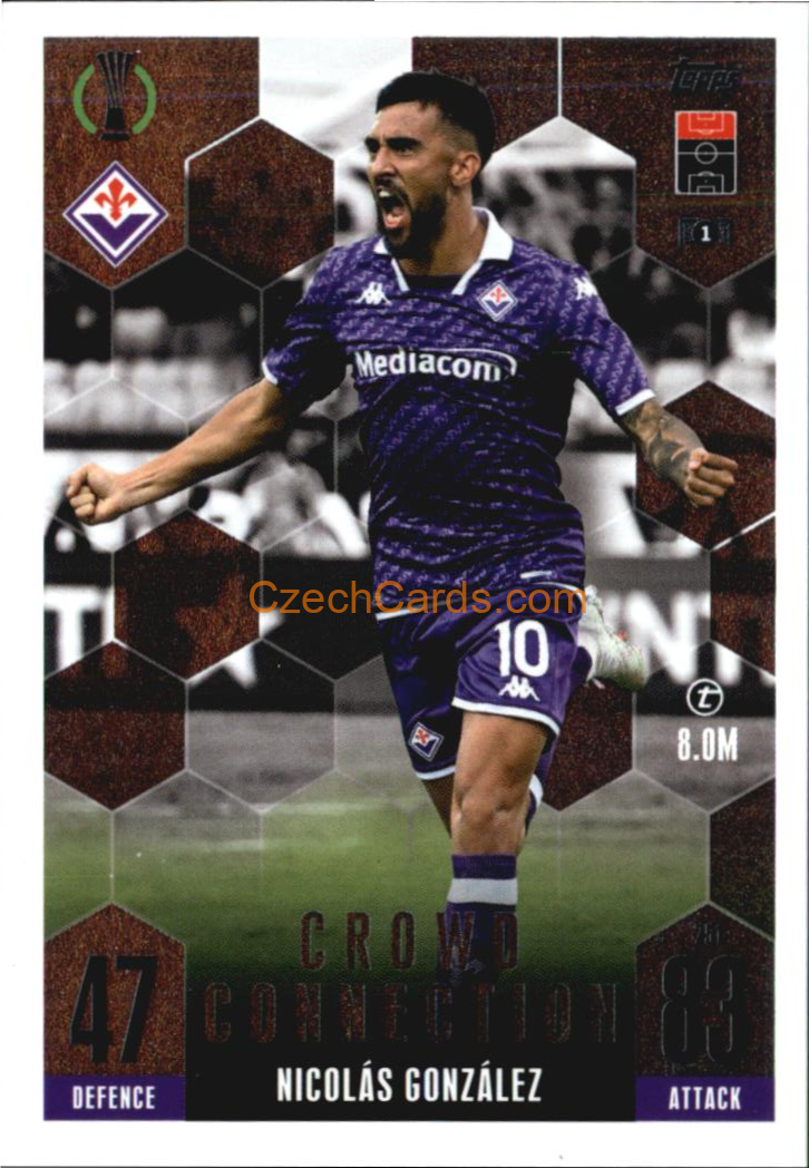 Nicolás González 2023/24 Topps Match Attax Extra Crowd Connection #251