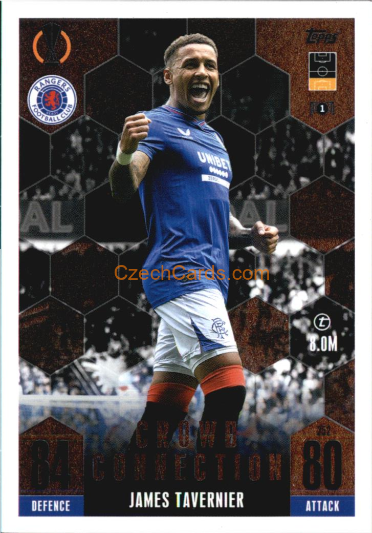 James Tavernier 2023/24 Topps Match Attax Extra Crowd Connection #252