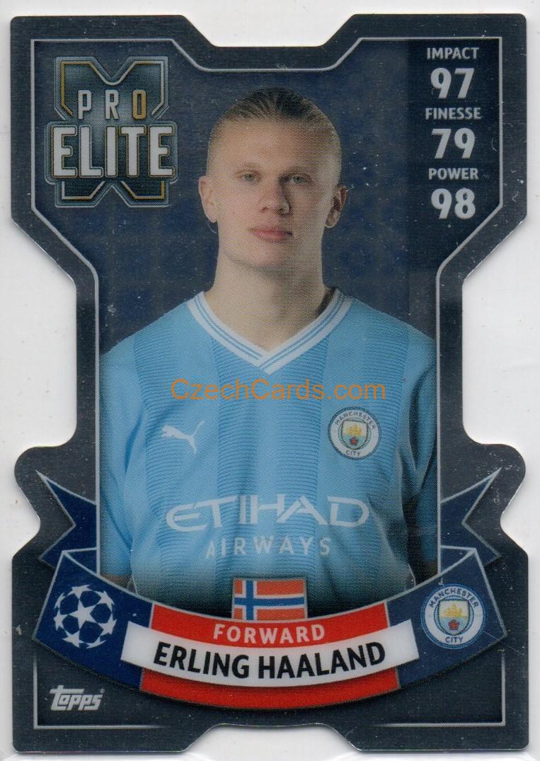 Erling Haaland 2023/24 Topps Match Attax Extra Chrome Pro Elite X #262