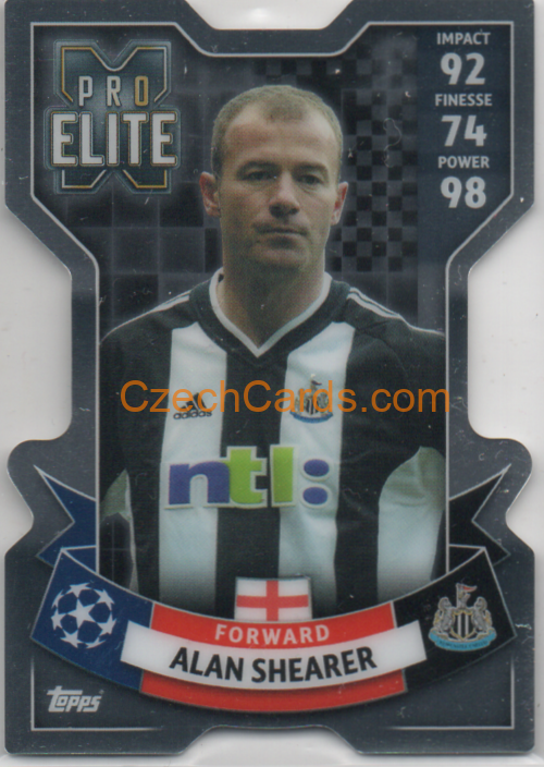 Alan Shearer 2023/24 Topps Match Attax Extra Chrome X Pro Elite  #263