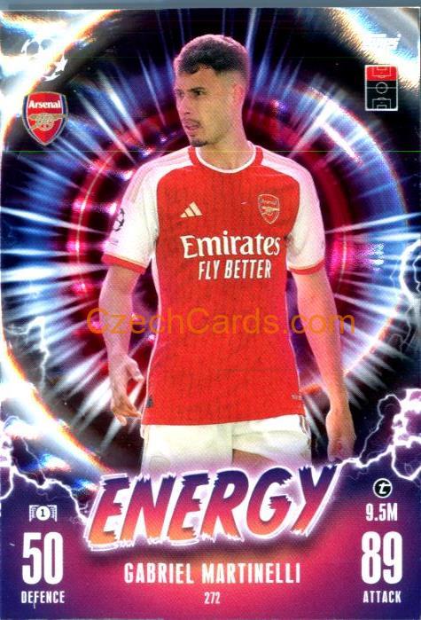 Gabriel Martinelli 2023/24 Topps Match Attax Extra Energy #272