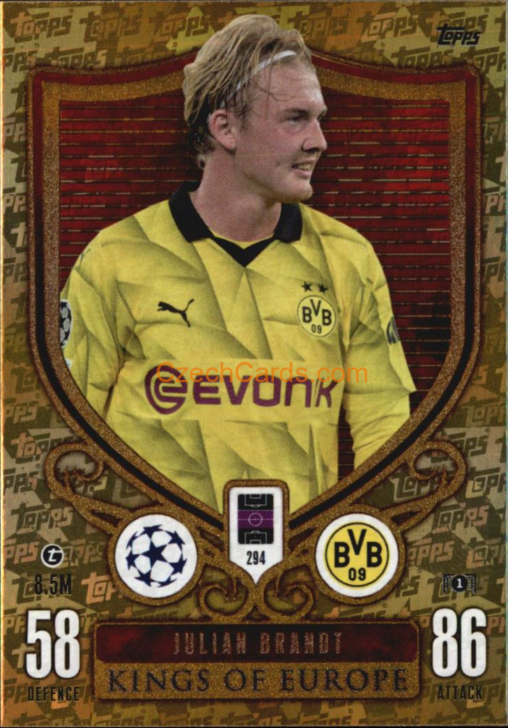 Juian Brandt 2023/24 Topps Match Attax Extra Kings of Europe #294