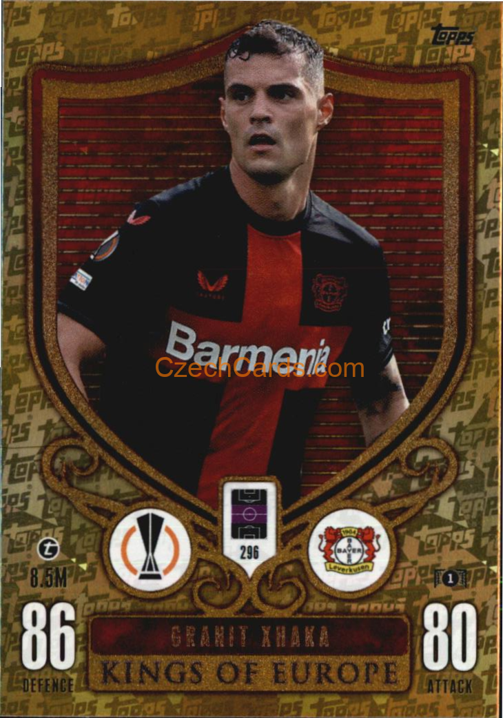 Granit Xhaka 2023/24 Topps Match Attax Extra Kings of Europe #296