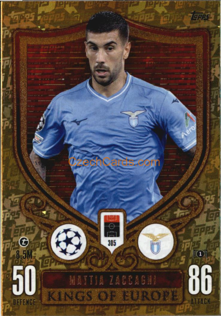 Mattia Zaccaghini 2023/24 Topps Match Attax Extra Kings of Europe #305