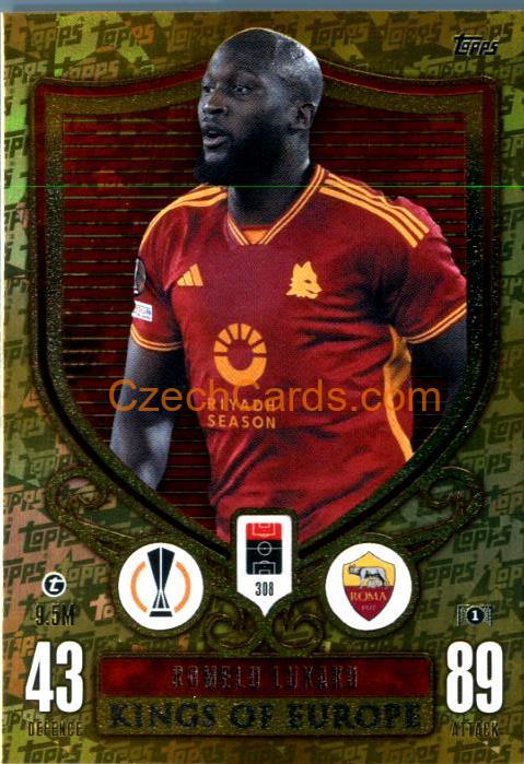 Romelu Lukaku 2023/24 Topps Match Attax Extra Kings of Europe #308